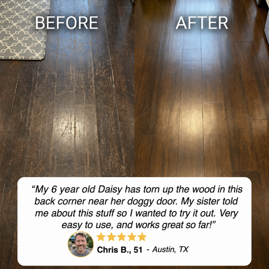 Wood Restoration Salve For Dog-Scratched Floors